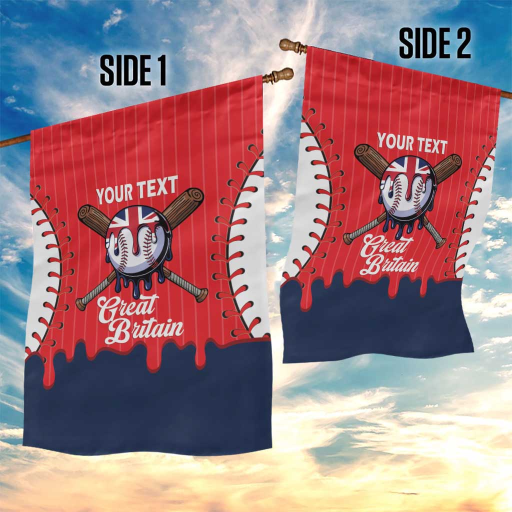 Great Britain 2026 Baseball Custom Garden Flag Go Champions Drip Style