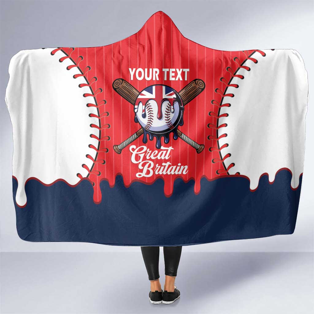Great Britain 2026 Baseball Custom Hooded Blanket Go Champions Drip Style