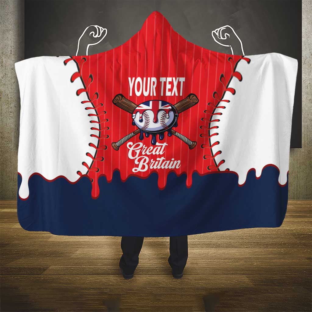 Great Britain 2026 Baseball Custom Hooded Blanket Go Champions Drip Style