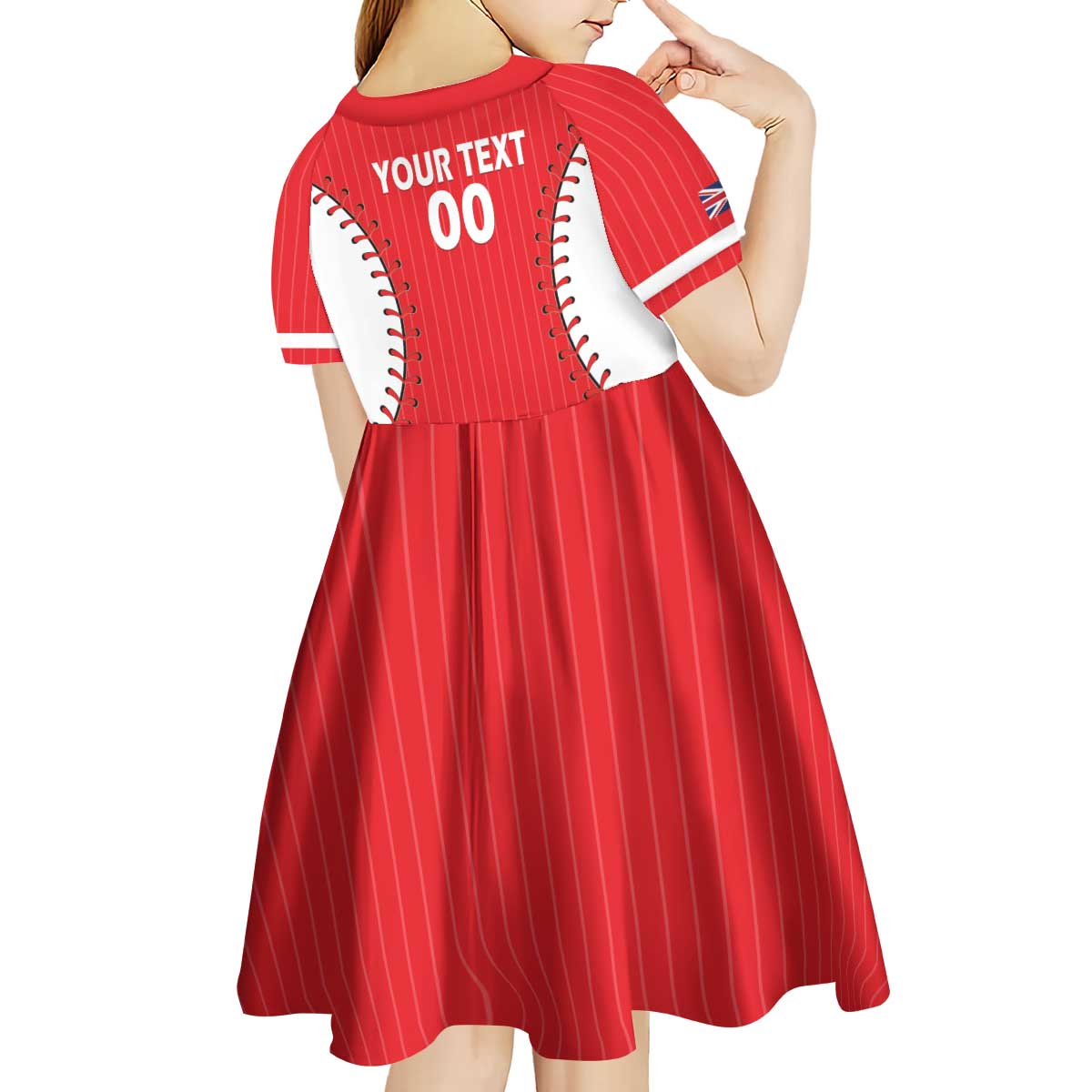 Great Britain 2026 Baseball Custom Kid Short Sleeve Dress Go Champions Drip Style