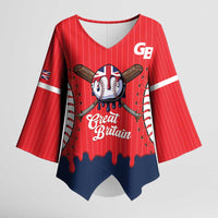 Great Britain 2026 Baseball Custom Kimono Sleeve Blouse Go Champions Drip Style