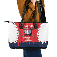 Great Britain 2026 Baseball Custom Leather Tote Bag Go Champions Drip Style