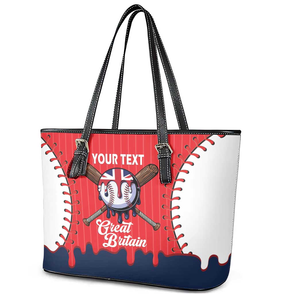 Great Britain 2026 Baseball Custom Leather Tote Bag Go Champions Drip Style