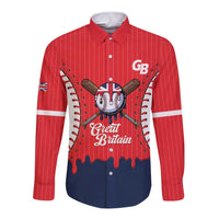 Great Britain 2026 Baseball Custom Long Sleeve Button Shirt Go Champions Drip Style