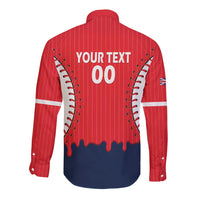 Great Britain 2026 Baseball Custom Long Sleeve Button Shirt Go Champions Drip Style