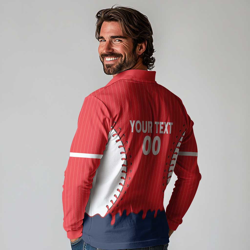 Great Britain 2026 Baseball Custom Long Sleeve Polo Shirt Go Champions Drip Style