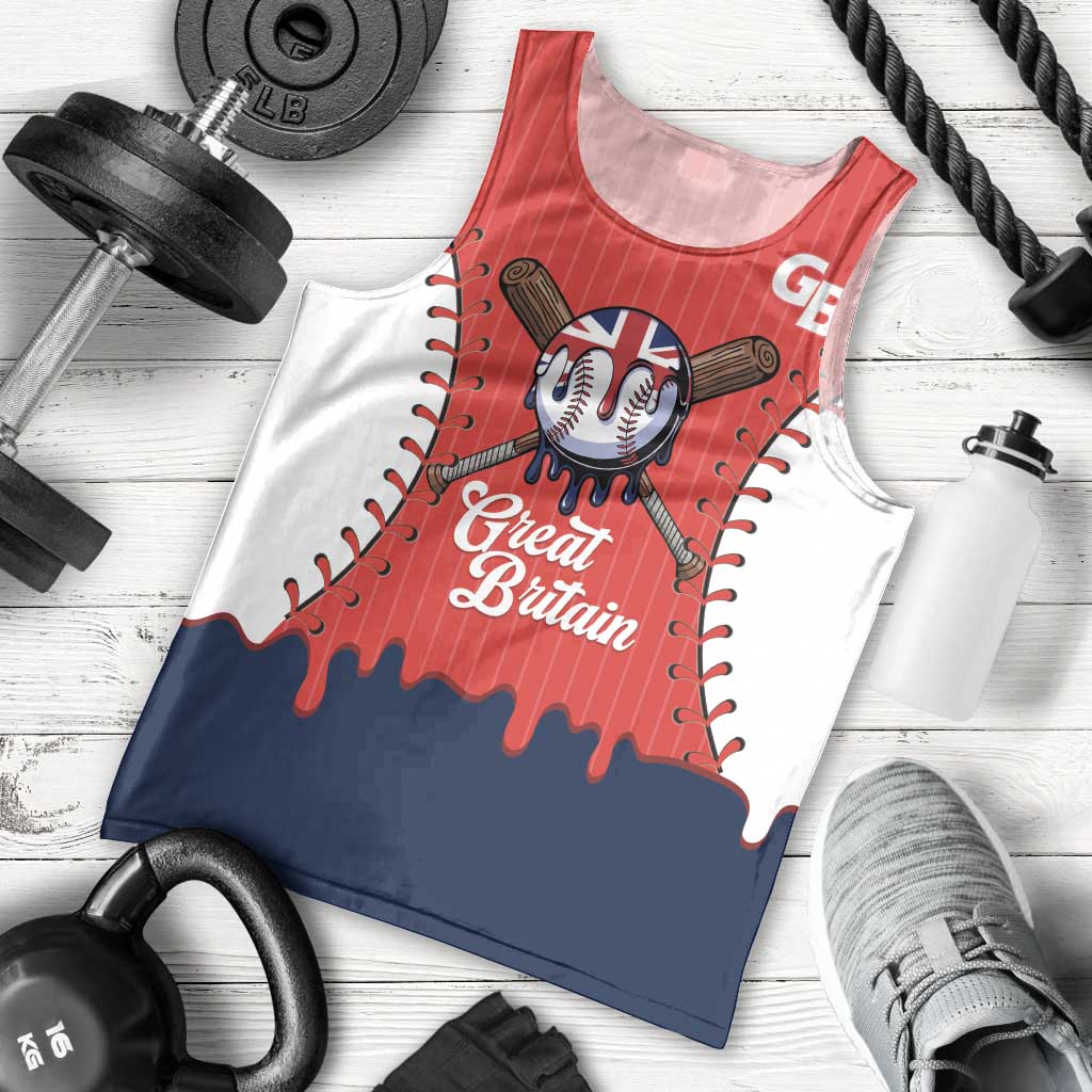 Great Britain 2026 Baseball Custom Men Tank Top Go Champions Drip Style