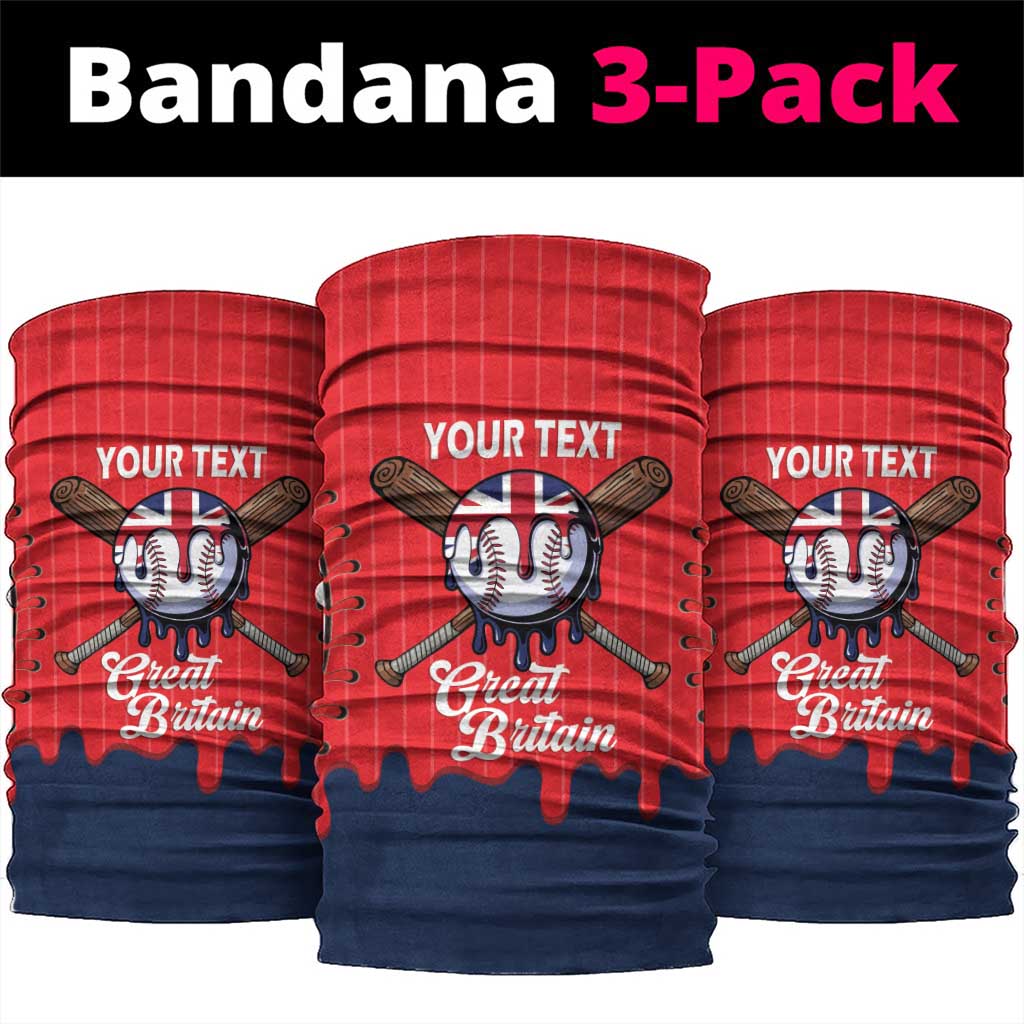 Great Britain 2026 Baseball Custom Neck Gaiter Go Champions Drip Style