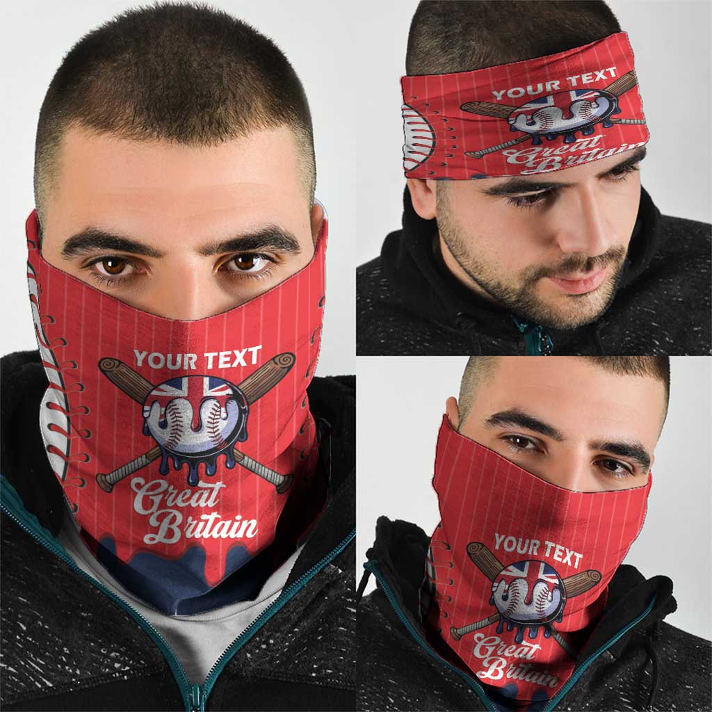 Great Britain 2026 Baseball Custom Neck Gaiter Go Champions Drip Style