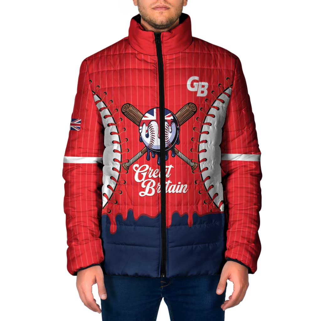 Great Britain 2026 Baseball Custom Padded Jacket Go Champions Drip Style