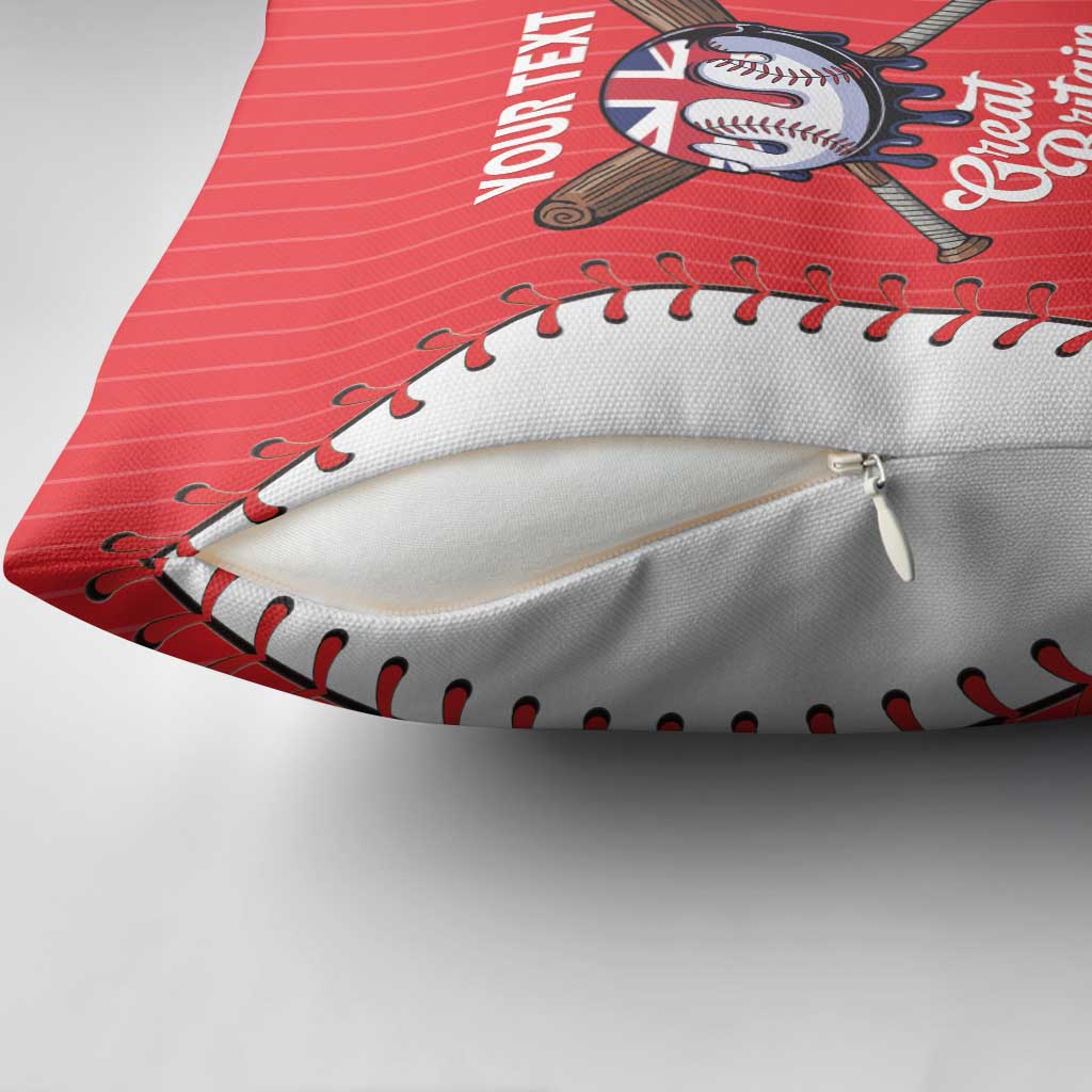 Great Britain 2026 Baseball Custom Pillow Cover Go Champions Drip Style