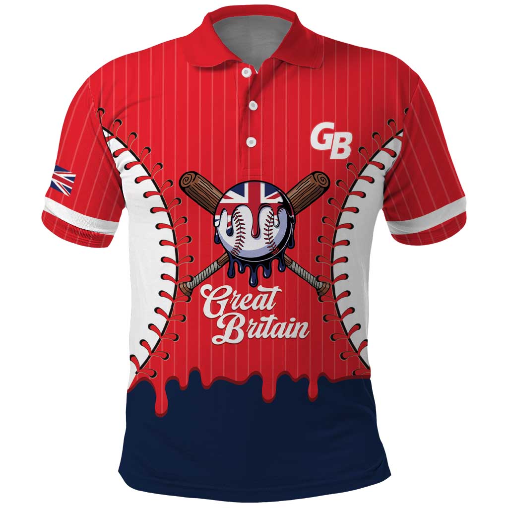 Great Britain 2026 Baseball Custom Polo Shirt Go Champions Drip Style