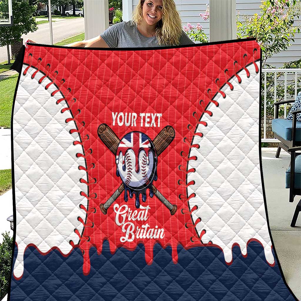 Great Britain 2026 Baseball Custom Quilt Go Champions Drip Style