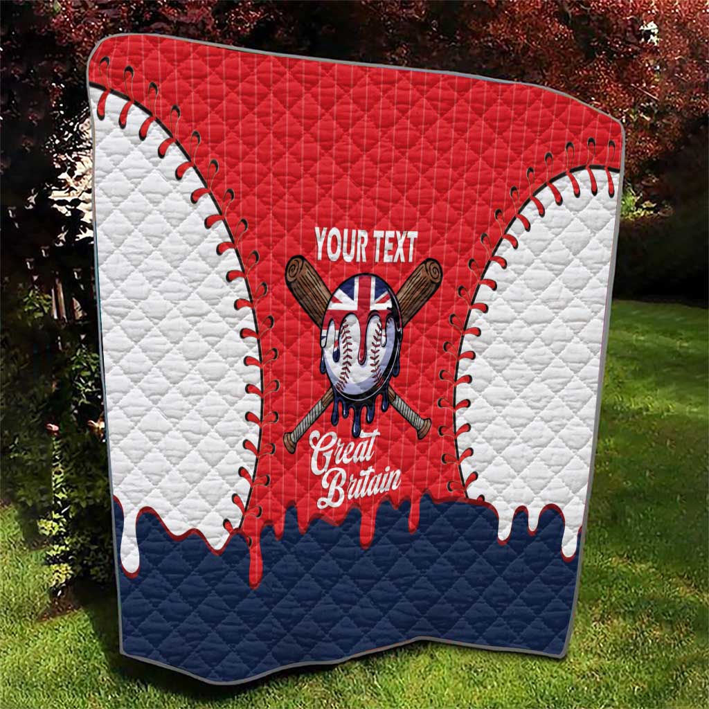 Great Britain 2026 Baseball Custom Quilt Go Champions Drip Style