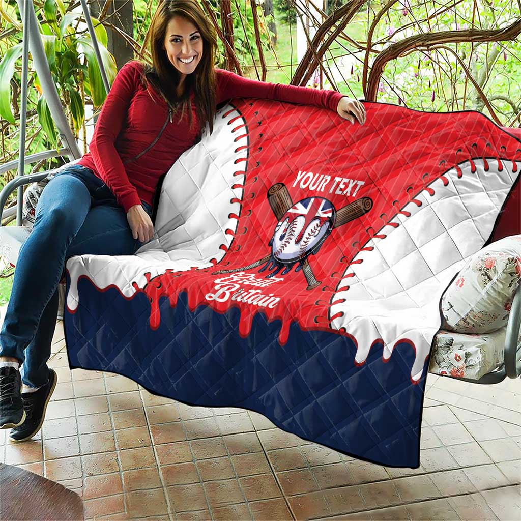 Great Britain 2026 Baseball Custom Quilt Go Champions Drip Style