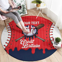 Great Britain 2026 Baseball Custom Round Carpet Go Champions Drip Style