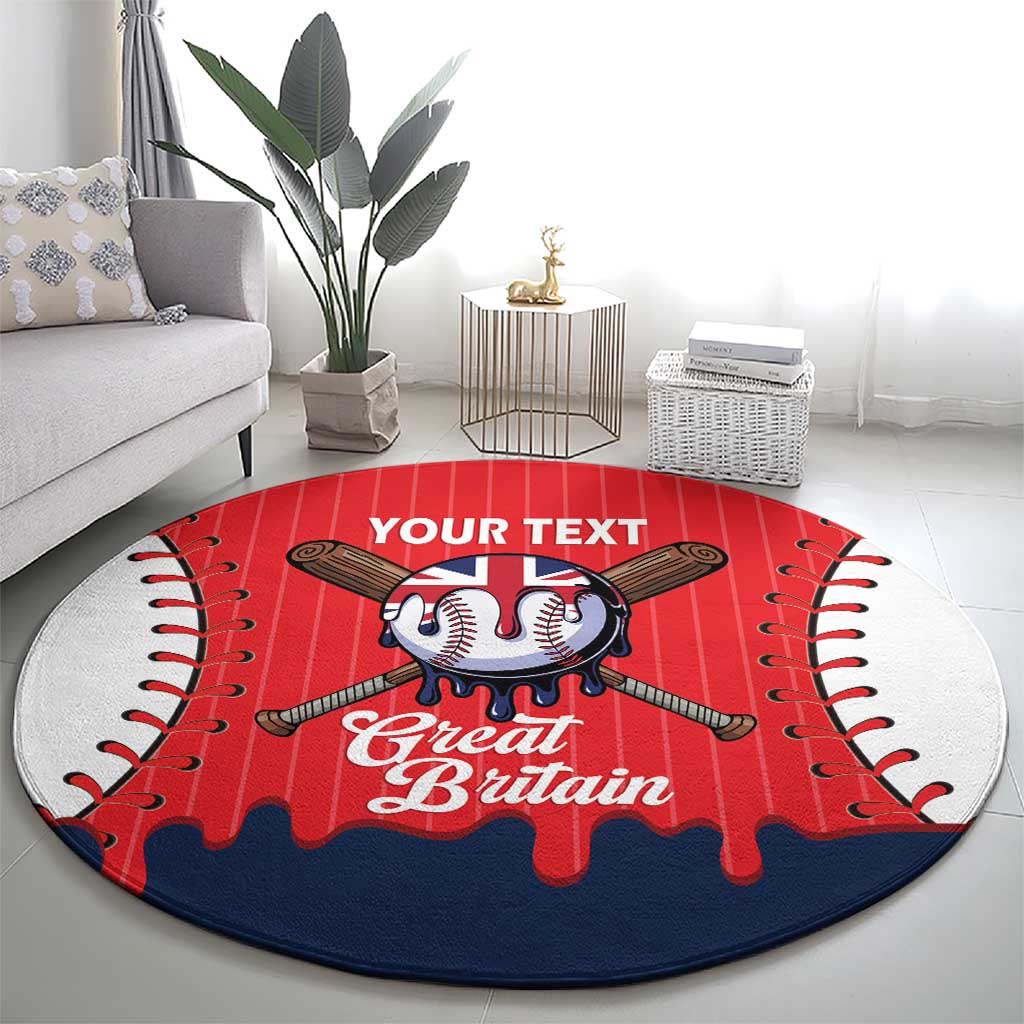 Great Britain 2026 Baseball Custom Round Carpet Go Champions Drip Style