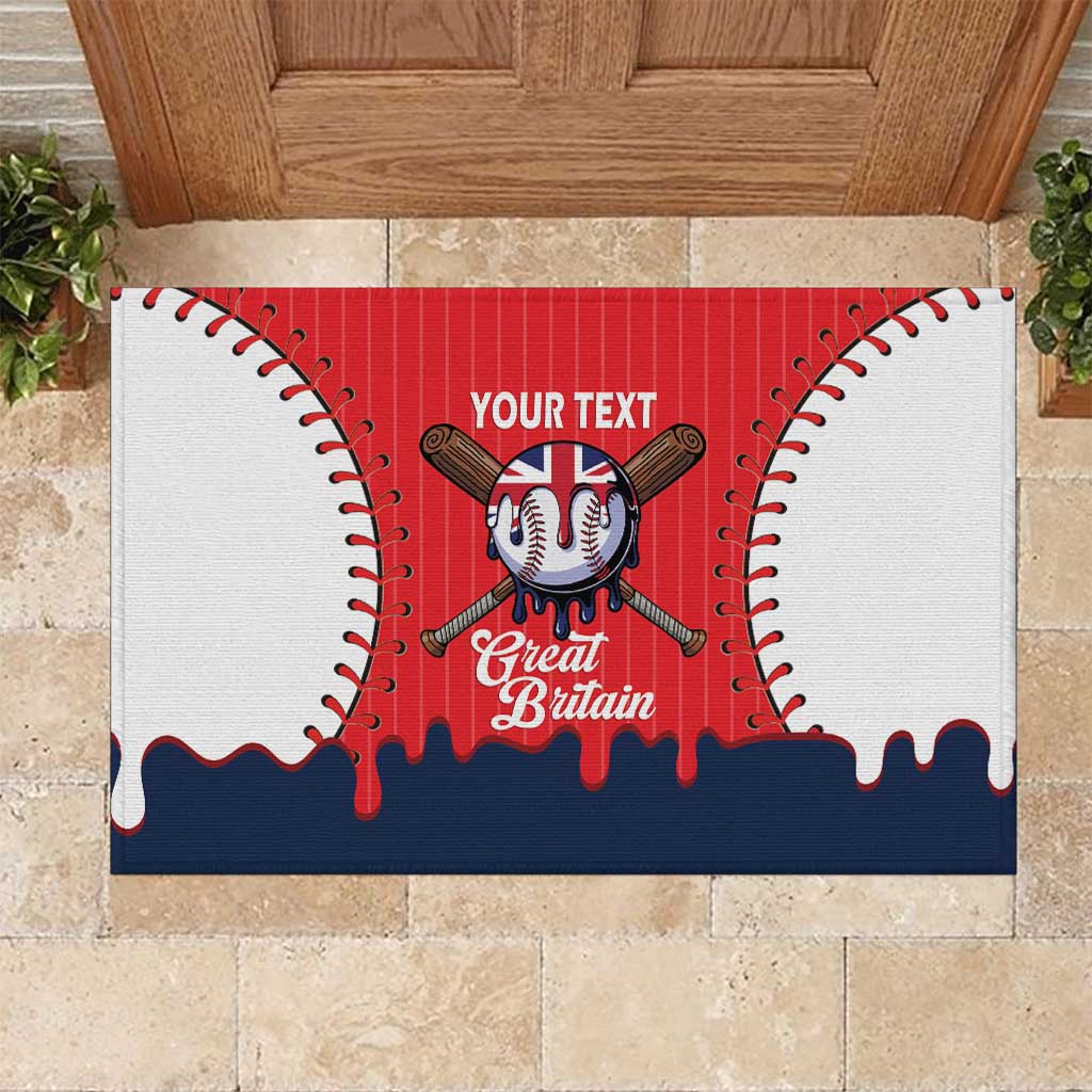 Great Britain 2026 Baseball Custom Rubber Doormat Go Champions Drip Style