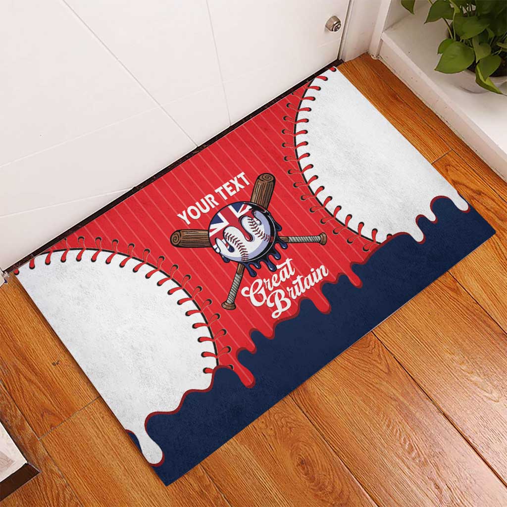 Great Britain 2026 Baseball Custom Rubber Doormat Go Champions Drip Style