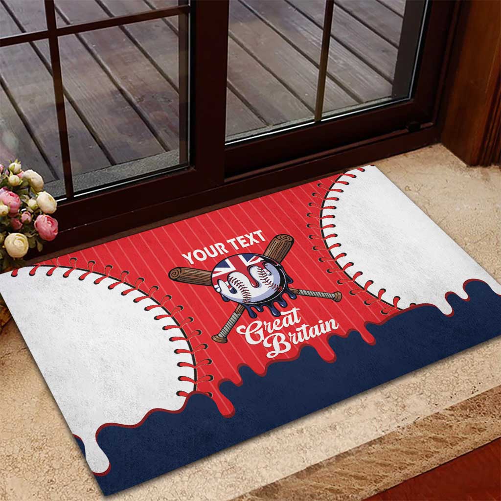 Great Britain 2026 Baseball Custom Rubber Doormat Go Champions Drip Style