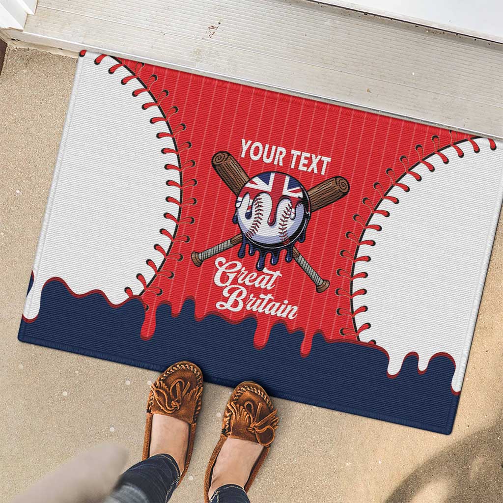 Great Britain 2026 Baseball Custom Rubber Doormat Go Champions Drip Style