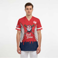 Great Britain 2026 Baseball Custom Scrub Top Go Champions Drip Style