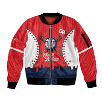 Great Britain 2026 Baseball Custom Sleeve Zip Bomber Jacket Go Champions Drip Style