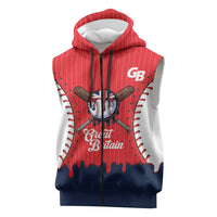 Great Britain 2026 Baseball Custom Sleeveless Zip Hoodie Go Champions Drip Style