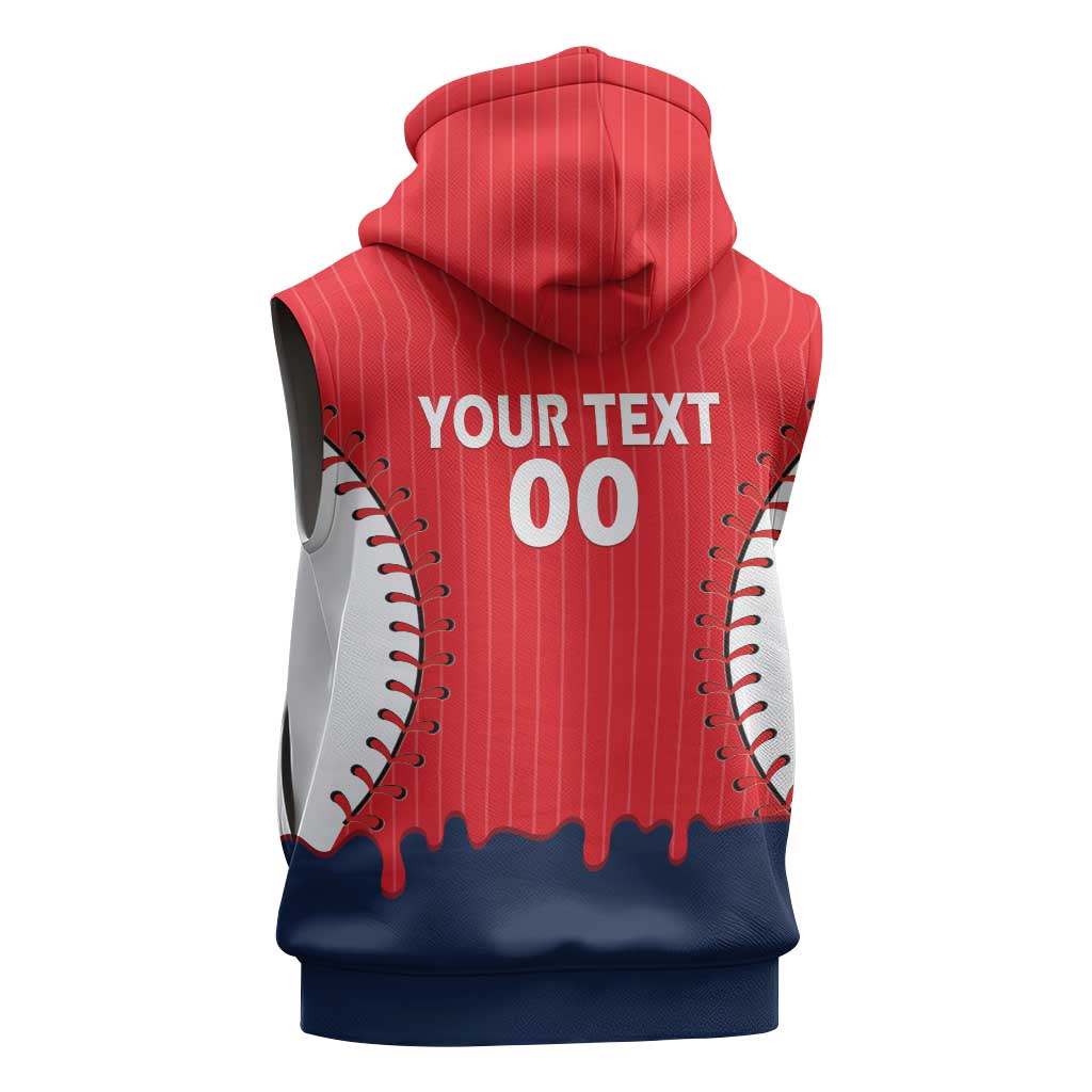 Great Britain 2026 Baseball Custom Sleeveless Zip Hoodie Go Champions Drip Style