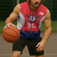 Great Britain 2026 Baseball Custom Sleeveless Zip Hoodie Go Champions Drip Style