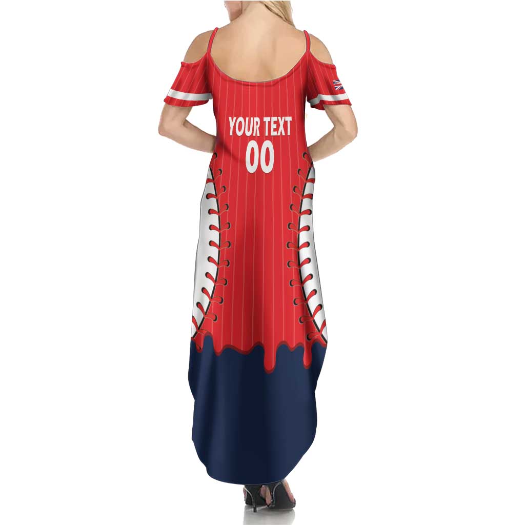 Great Britain 2026 Baseball Custom Summer Maxi Dress Go Champions Drip Style