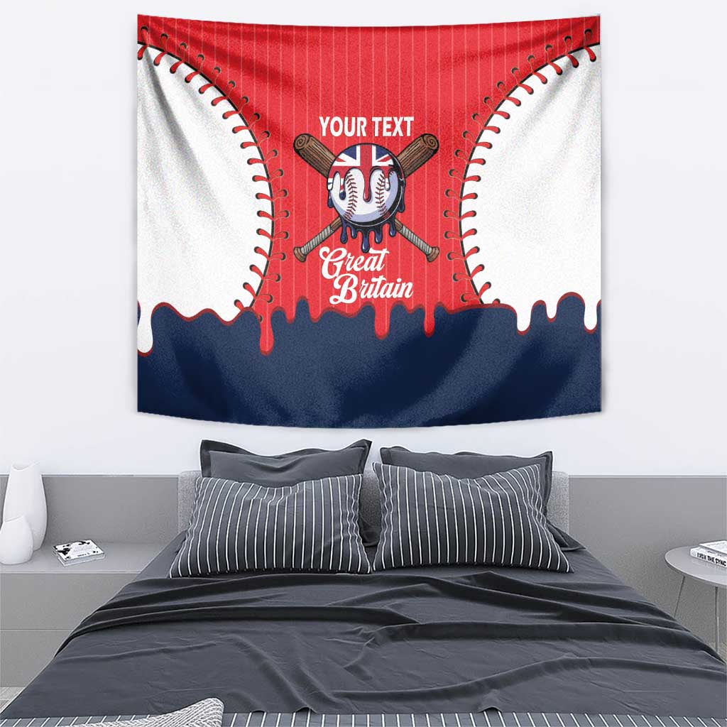 Great Britain 2026 Baseball Custom Tapestry Go Champions Drip Style