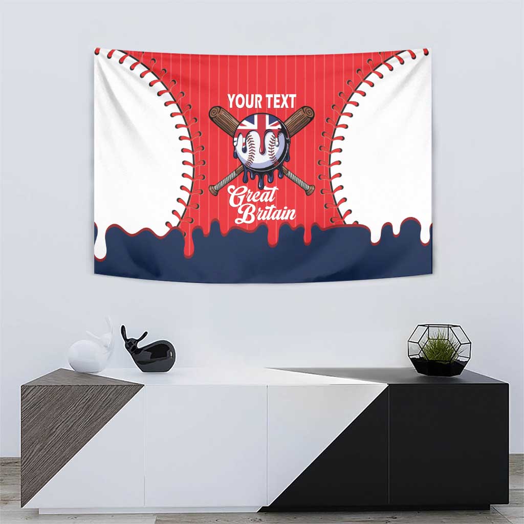Great Britain 2026 Baseball Custom Tapestry Go Champions Drip Style