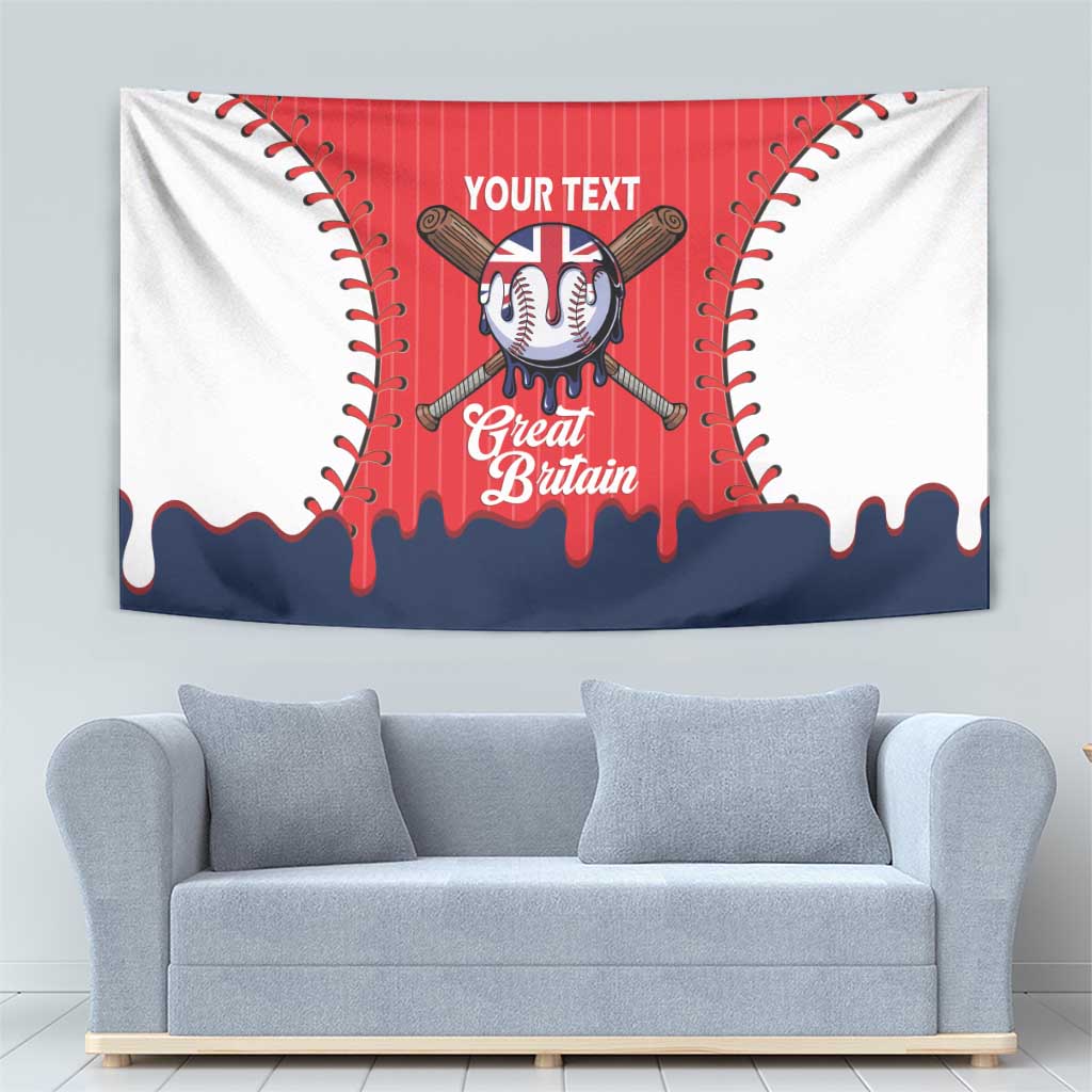 Great Britain 2026 Baseball Custom Tapestry Go Champions Drip Style