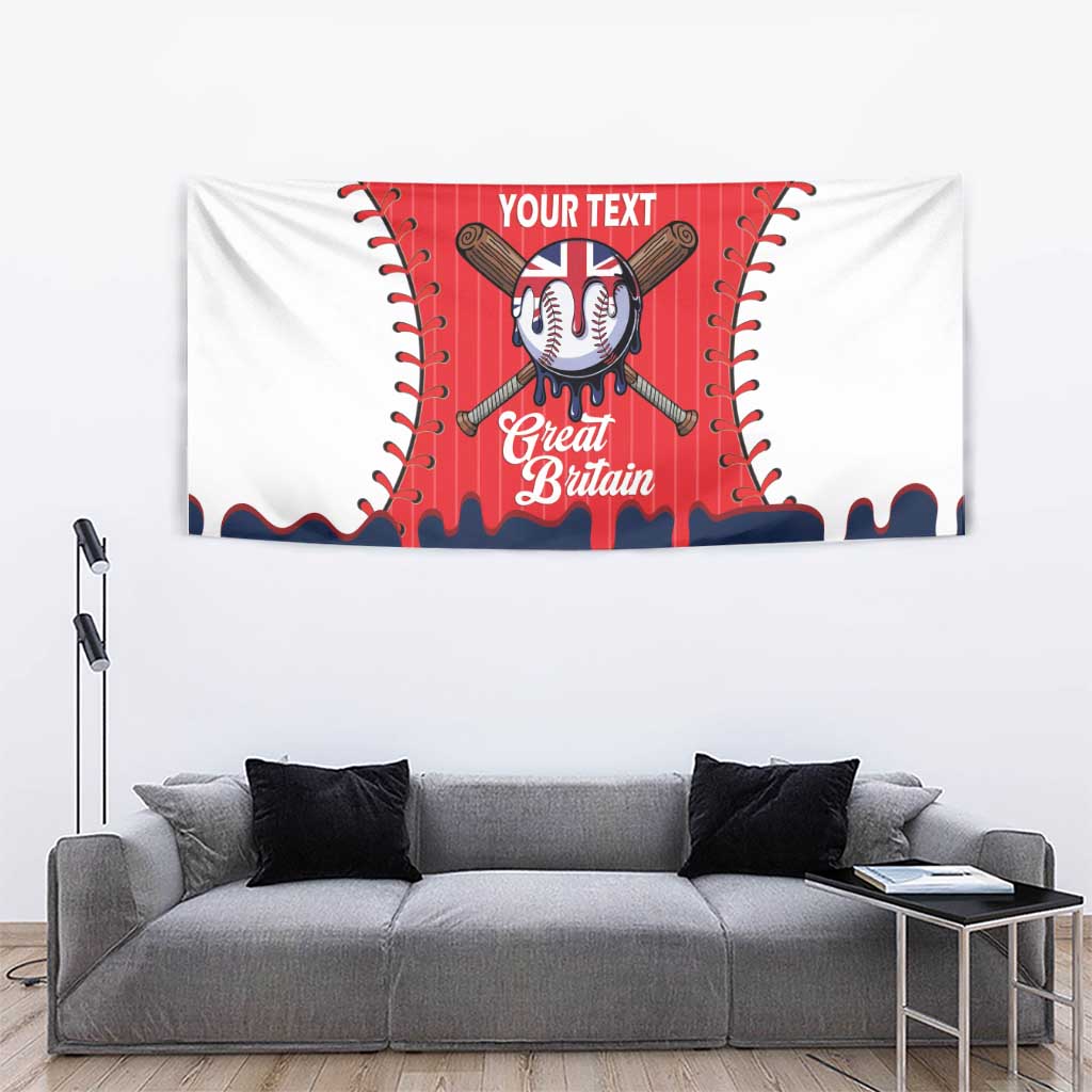 Great Britain 2026 Baseball Custom Tapestry Go Champions Drip Style