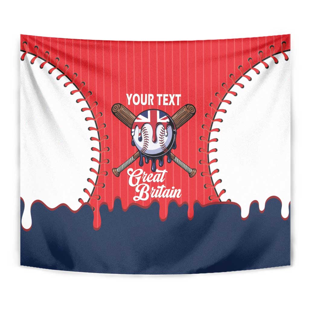 Great Britain 2026 Baseball Custom Tapestry Go Champions Drip Style