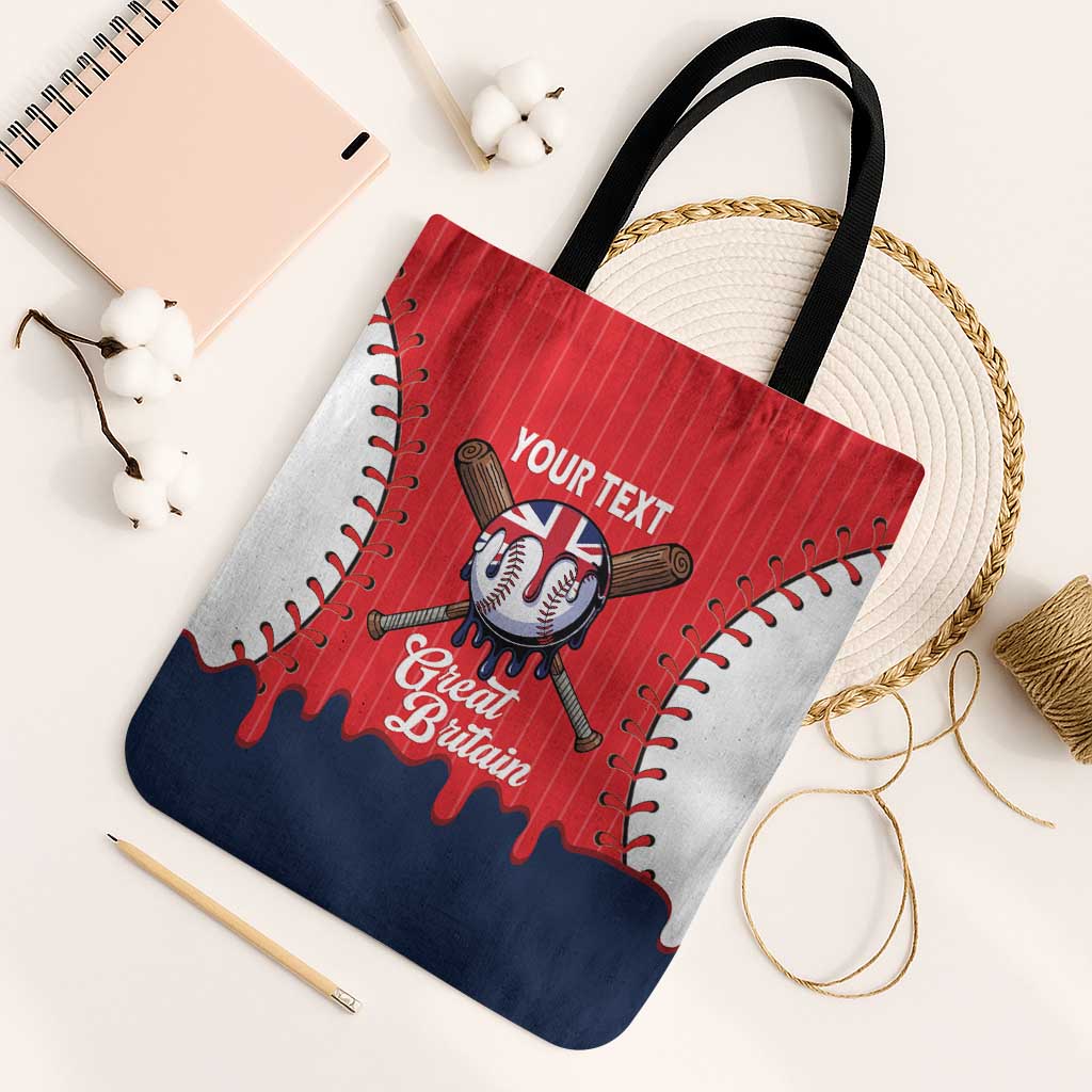 Great Britain 2026 Baseball Custom Tote Bag Go Champions Drip Style