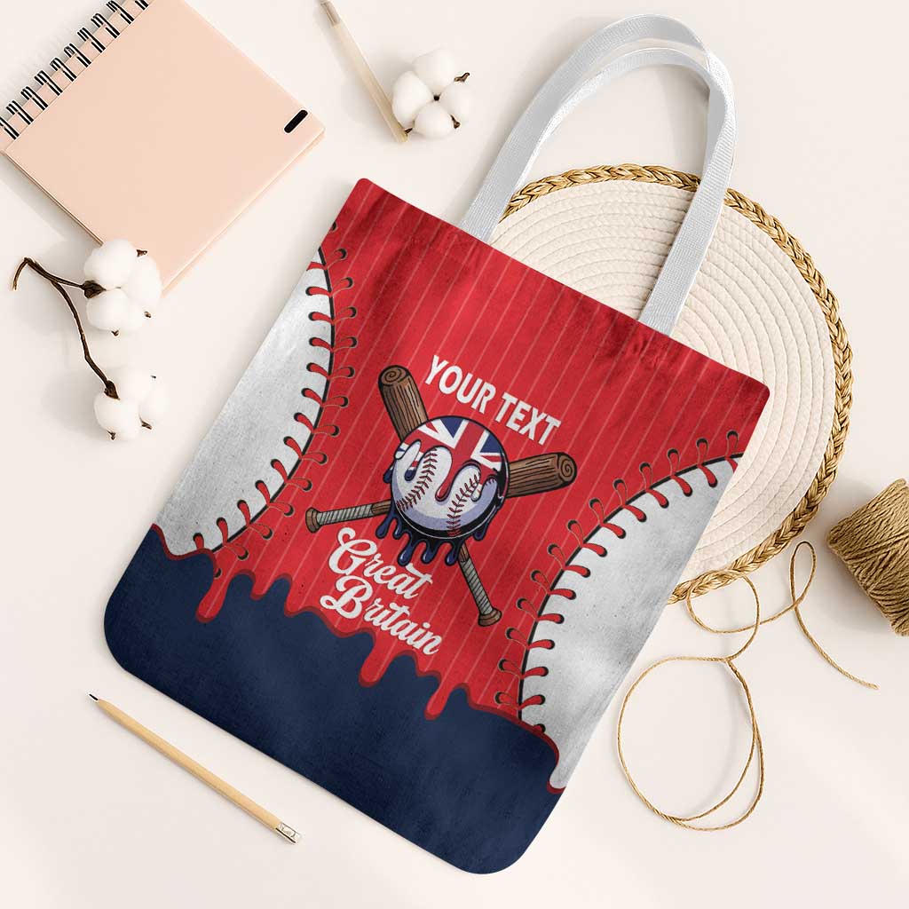 Great Britain 2026 Baseball Custom Tote Bag Go Champions Drip Style