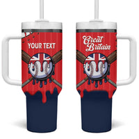 Great Britain 2026 Baseball Custom Tumbler With Handle Go Champions Drip Style