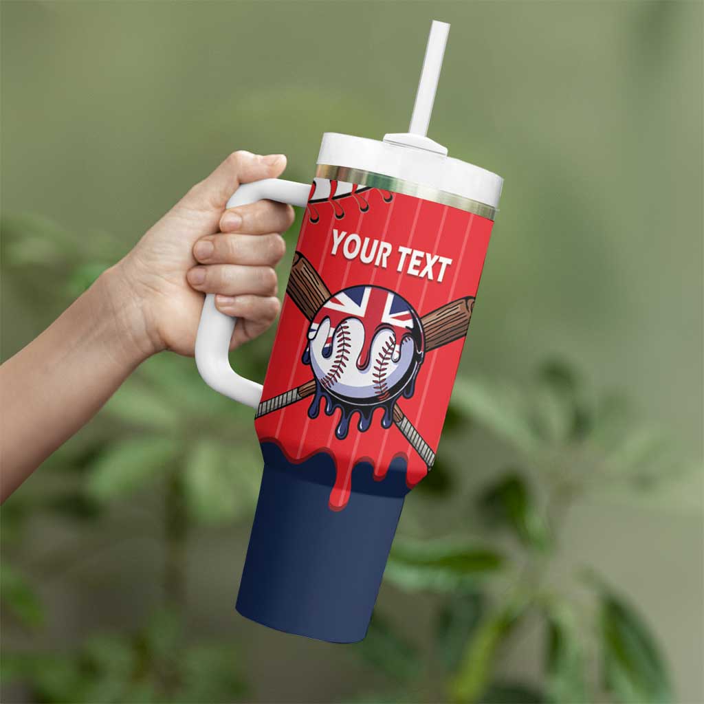 Great Britain 2026 Baseball Custom Tumbler With Handle Go Champions Drip Style