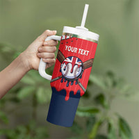 Great Britain 2026 Baseball Custom Tumbler With Handle Go Champions Drip Style