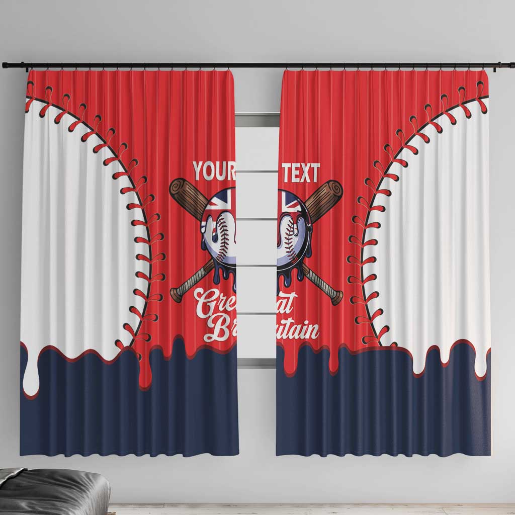 Great Britain 2026 Baseball Custom Window Curtain Go Champions Drip Style