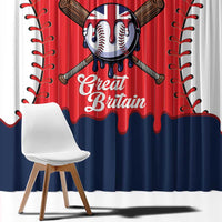 Great Britain 2026 Baseball Custom Window Curtain Go Champions Drip Style