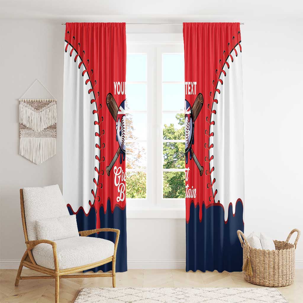 Great Britain 2026 Baseball Custom Window Curtain Go Champions Drip Style