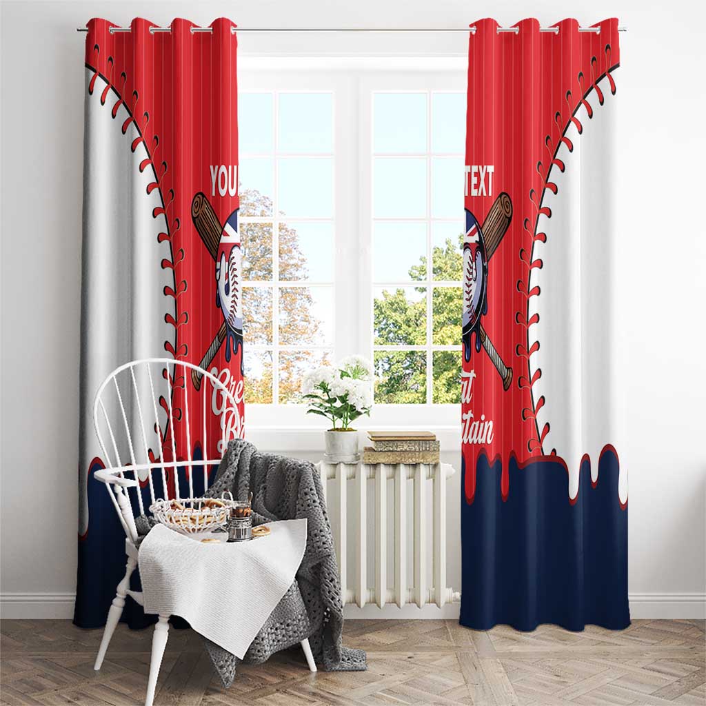 Great Britain 2026 Baseball Custom Window Curtain Go Champions Drip Style