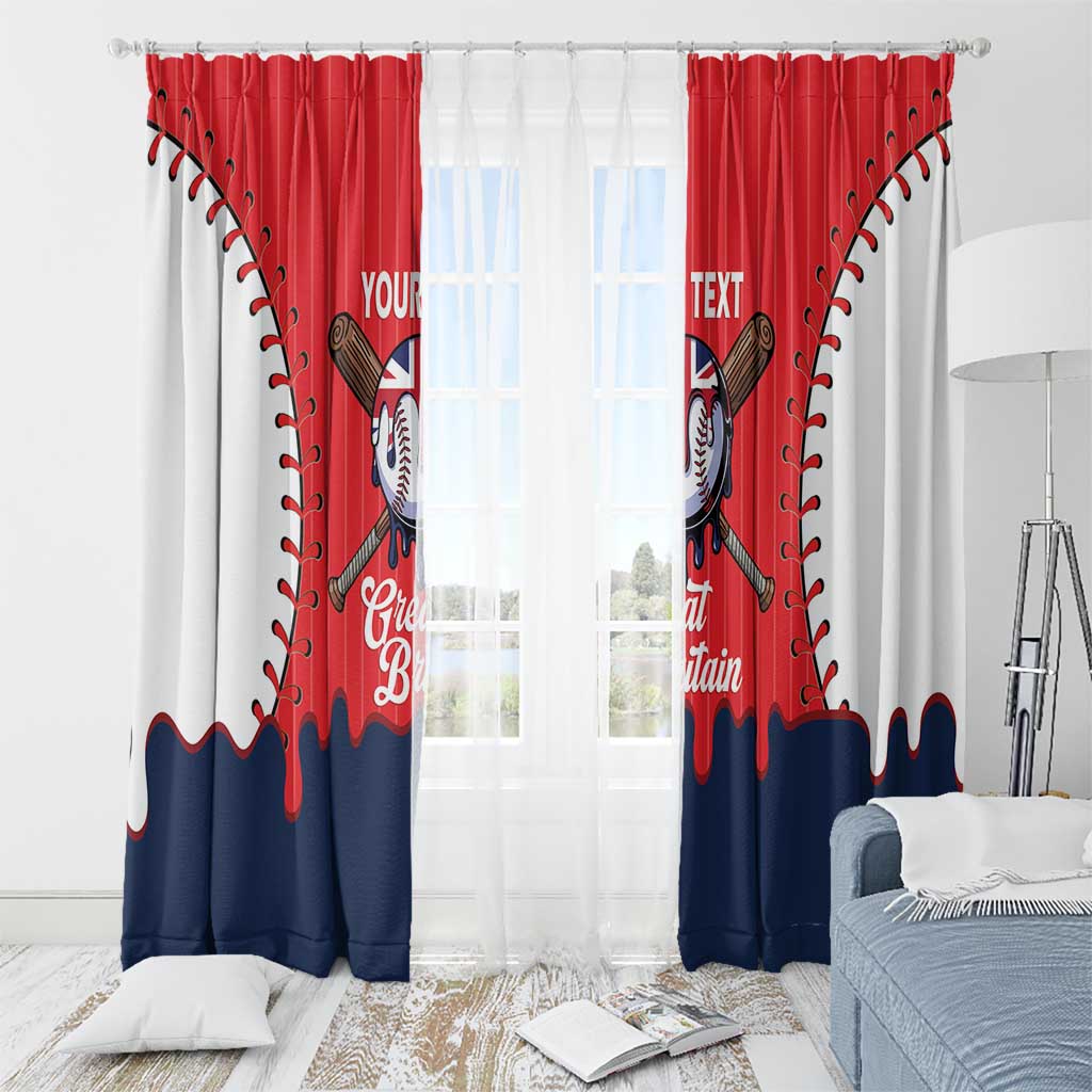 Great Britain 2026 Baseball Custom Window Curtain Go Champions Drip Style