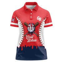 Great Britain 2026 Baseball Custom Women Polo Shirt Go Champions Drip Style