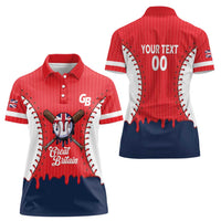 Great Britain 2026 Baseball Custom Women Polo Shirt Go Champions Drip Style