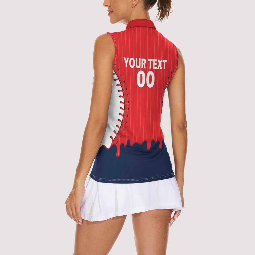Great Britain 2026 Baseball Custom Women Sleeveless Polo Shirt Go Champions Drip Style
