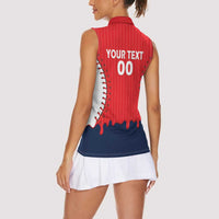 Great Britain 2026 Baseball Custom Women Sleeveless Polo Shirt Go Champions Drip Style
